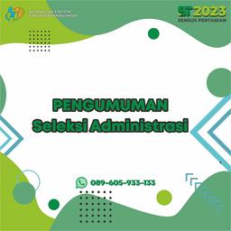 HASIL SELEKSI ADMINISTRASI REKRUTMEN CALON PETUGASPEMUTAKHIRAN KERANGKA GEOSPASIAL DAN MUATAN WILKER