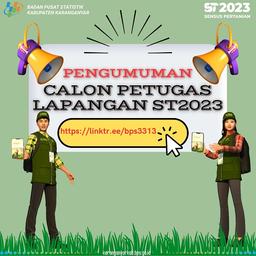 PENGUMUMAN HASIL SELEKSI AKHIR REKRUTMEN CALON PETUGAS LAPANGAN ST2023