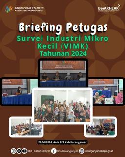 Briefing Petugas Survei Industri Mikro dan Kecil Tahunan 2024