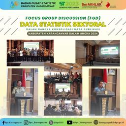 FGD Statistik Sektoral dan Konsolidasi Data Kabupaten Karanganyar Dalam Angka 2024