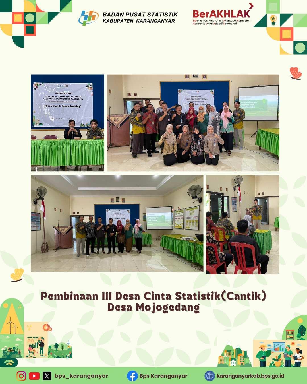 Pembinaan III Desa Cinta Statistik Mojogedang