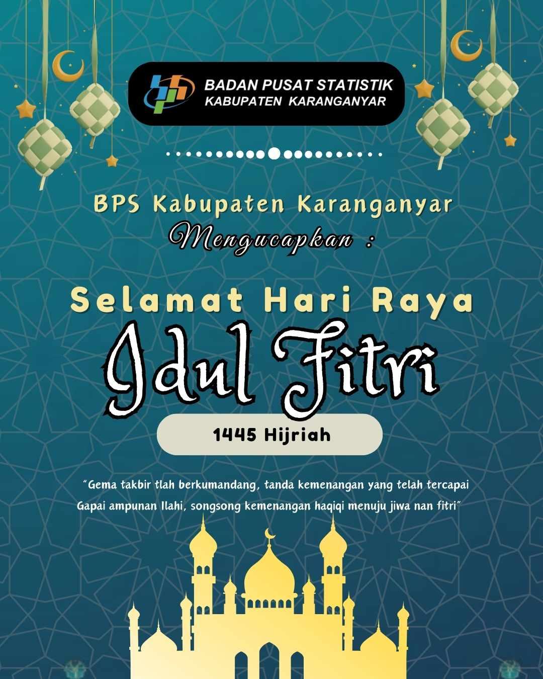 Selamat Hari Raya Idul Fitri 1445 H