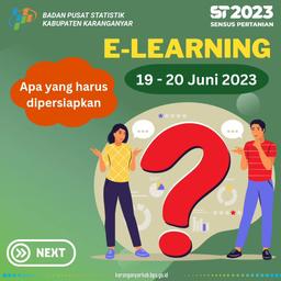 Pengumuman Seleksi E-Learning Petugas Pengolahan ST2023