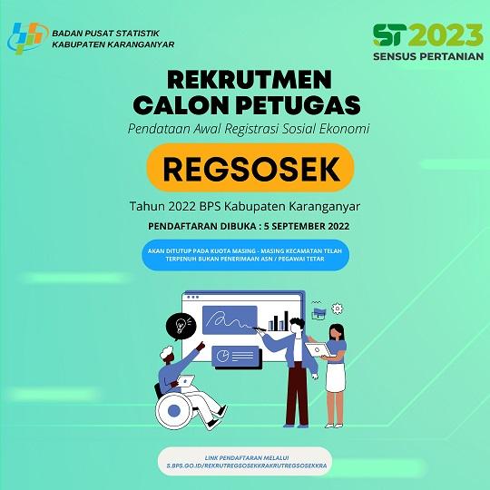 Pengumuman Rekrutmen Calon Petugas Pendataan Awal Regsosek