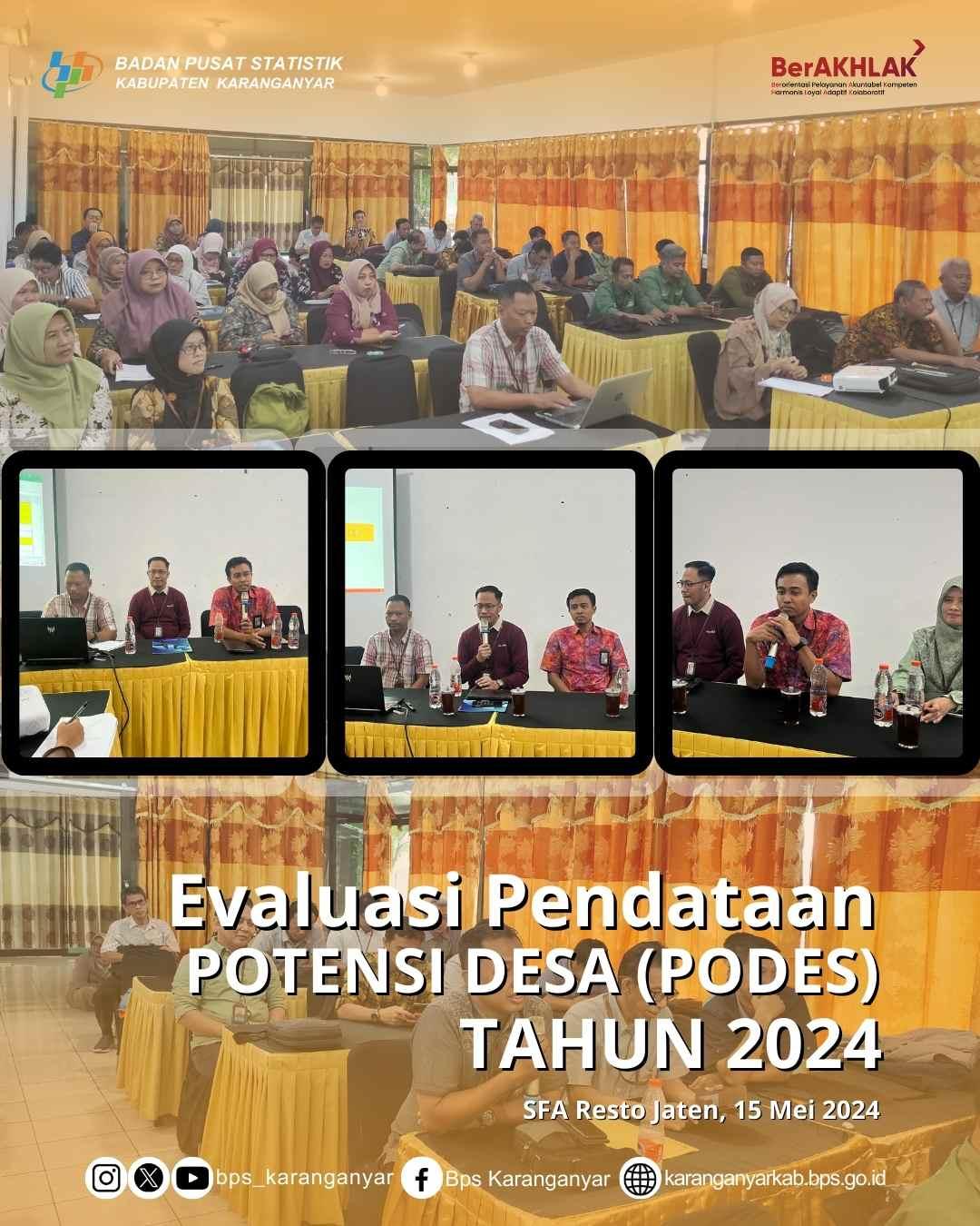 Evaluasi Kegiatan Pendataan Podes 2024