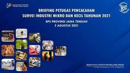 Briefing of Micro and Small Industry Survey Officers (IMK) 2021