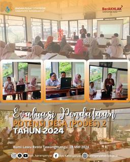 Evaluasi Kegiatan Pendataan Podes 2024 Tahap Dua