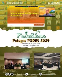 Pelatihan Petugas Pendataan Survei Potensi Desa (Podes) 2024 