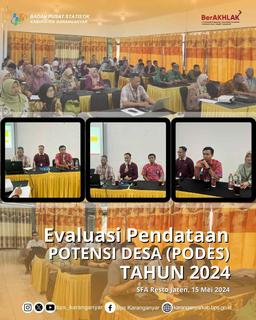 Evaluasi Kegiatan Pendataan Podes 2024